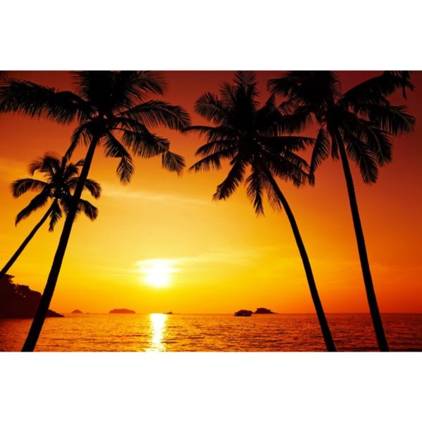 Decordoek 'Zonsondergang' 3,5 x 2,3 meter