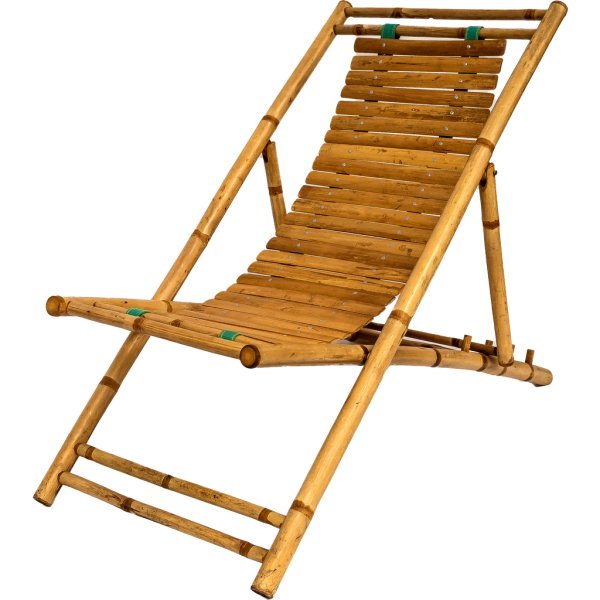 3-standen bamboe strandstoel