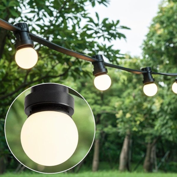 Prikkabel 10m Witte LED's