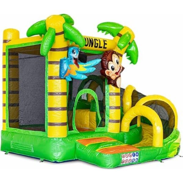 Mini met Slide Jungle Springkussen