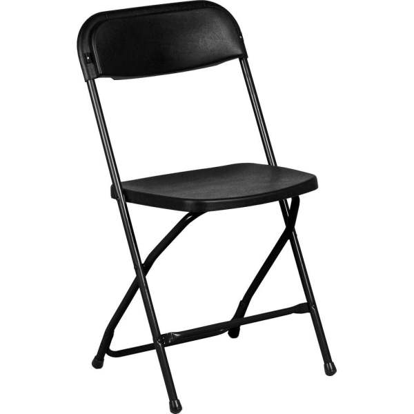 Klapstoel zwart