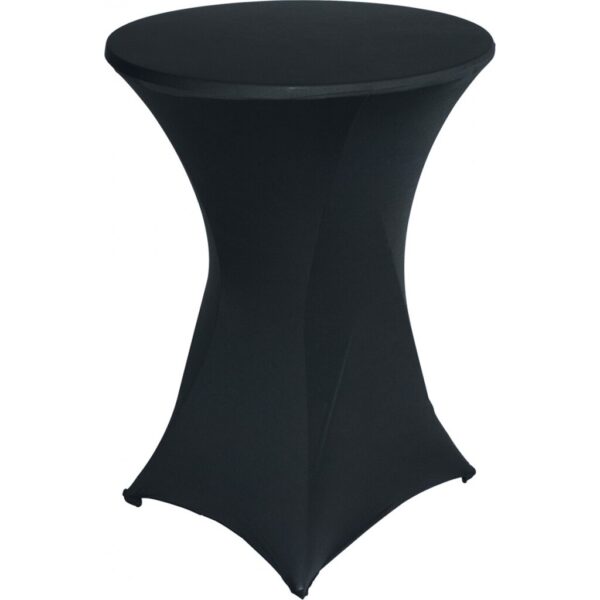 Statafel Ø80cm + stretch rok zwart