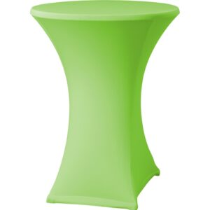 Statafel Ø80cm + stretch rok appelgroen